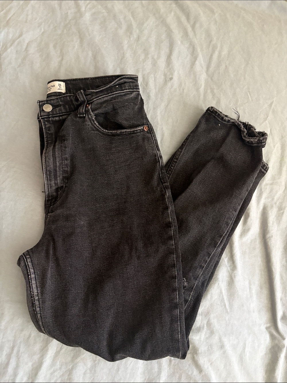 Abercrombie & Fitch High-Rise Black Denim Jeans